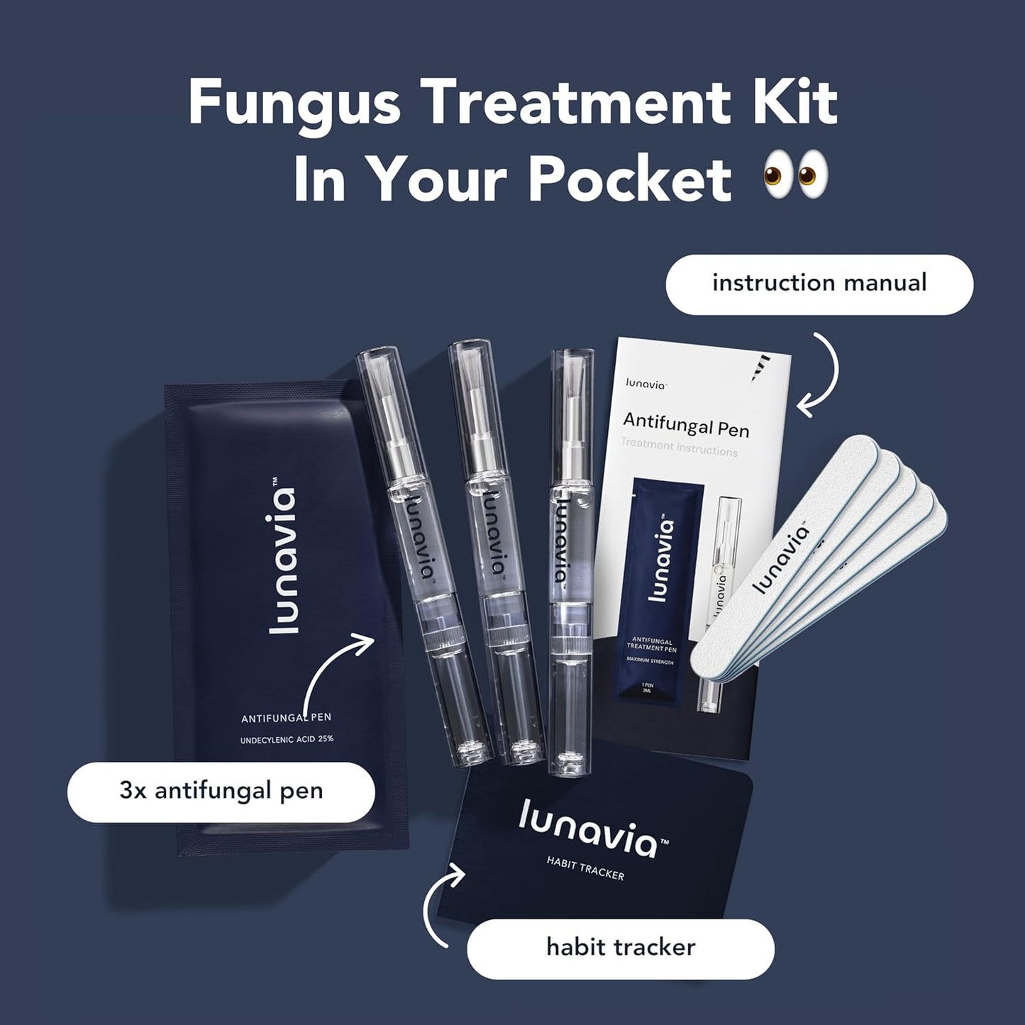 Lunavia Antifungal Pen – Cures Most Athlete’s Foot, Jock Itch