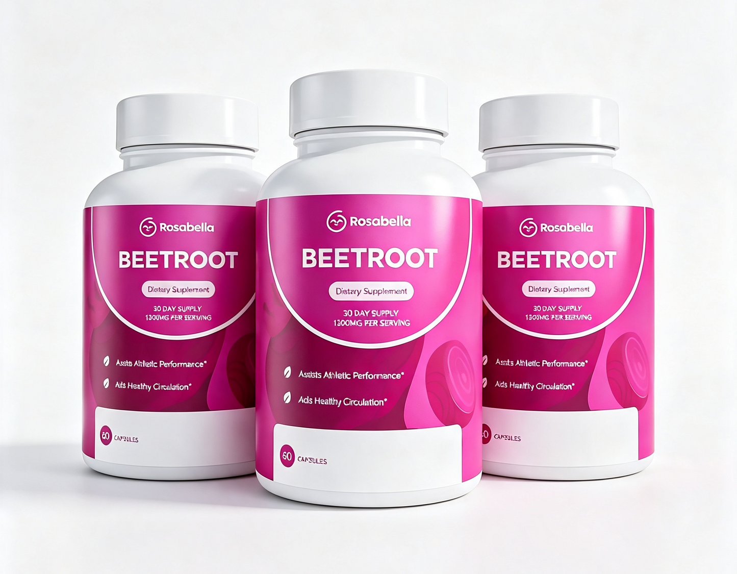 ROSABELLA ORGANIC BEET ROOT CAPSULES- 130OMG BEET RO0T POWDER AIDSHEALTHY CIRCULATION & VITALITY, NON-GMO, BEET ROOT SUPPLEMENT